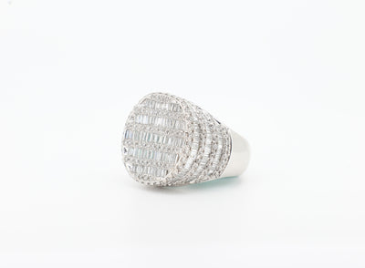 14K White Gold 4.75 Carat VS Diamond Ring