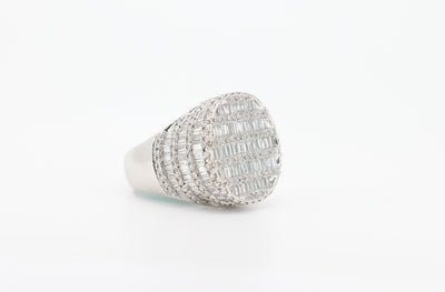 14K White Gold 4.75 Carat VS Diamond Ring