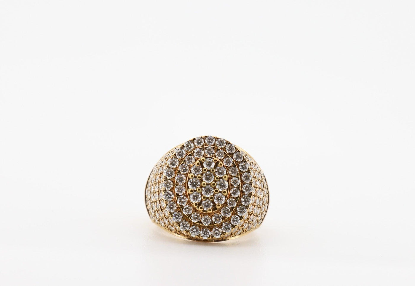 14K Gold 3.5 Carat Round Cut Diamond Ring