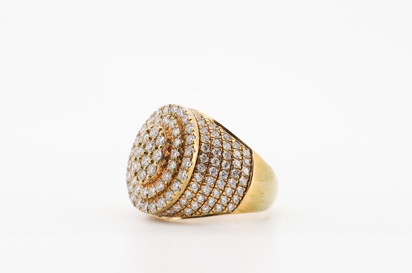 14K Gold 3.5 Carat Round Cut Diamond Ring