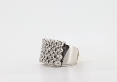 14K White Gold 2 Carat Round Cut Diamond Ring
