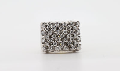 14K White Gold 2 Carat Round Cut Diamond Ring