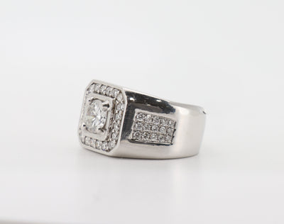 14K White Gold 1.5 Carat Diamond Ring