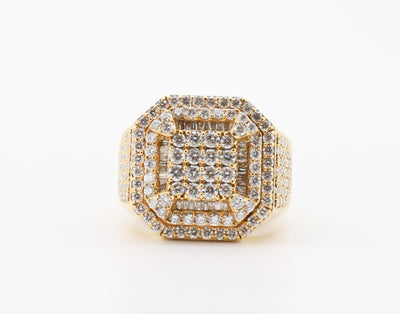14K Gold 2 Carat Round Cut Diamond Ring