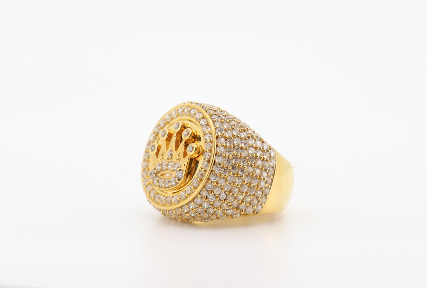 10K Gold 3 Carat Round Cut Diamond Ring