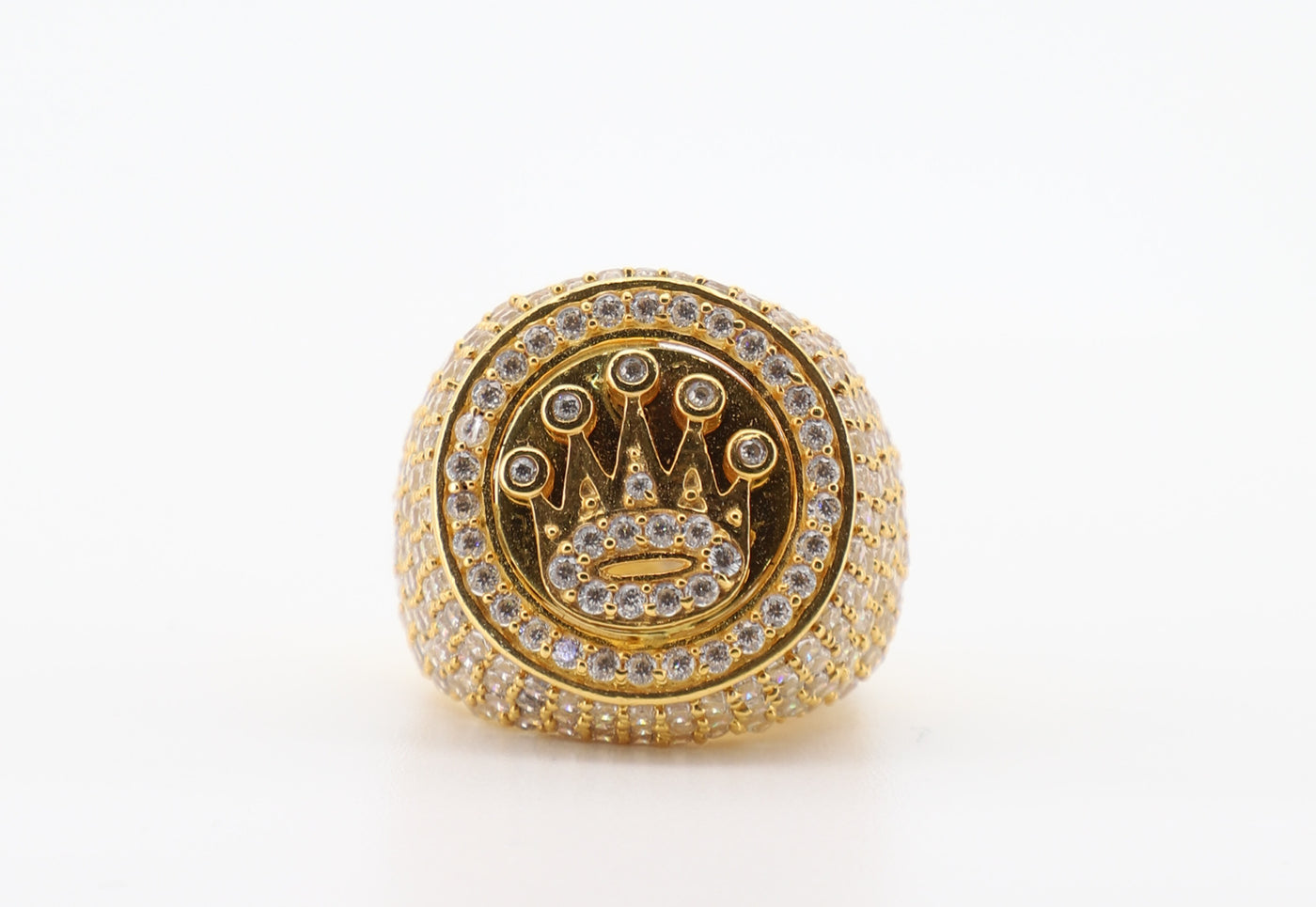10K Gold 3 Carat Round Cut Diamond Ring