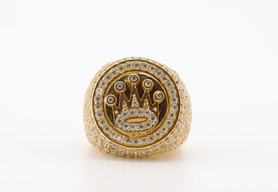 10K Gold 3 Carat Round Cut Diamond Ring
