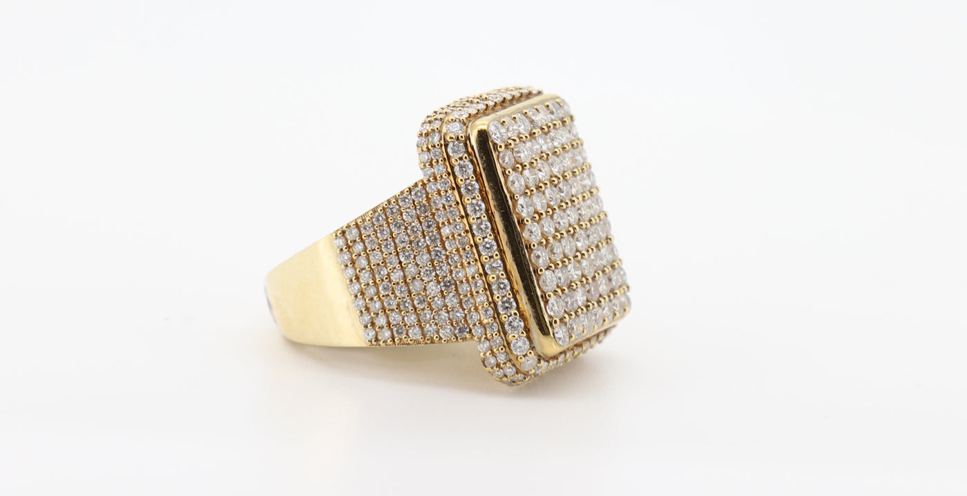 14K Gold 5 Carat Round Cut Diamond Ring