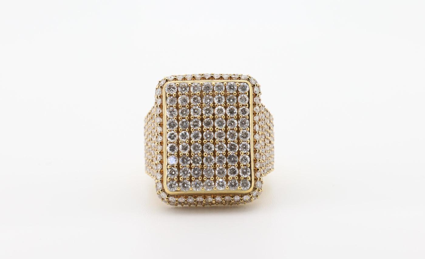 14K Gold 5 Carat Round Cut Diamond Ring