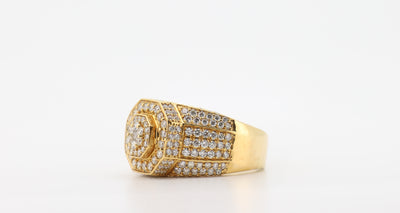 14K Gold 6 Carat Round Cut Diamond Ring