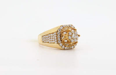 14K Gold 2 Carat Round Cut Diamond Ring