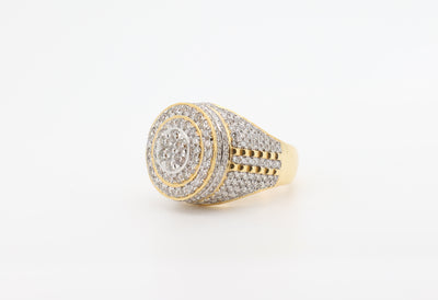 14K Gold 4.5 Carat Round Cut Diamond Ring