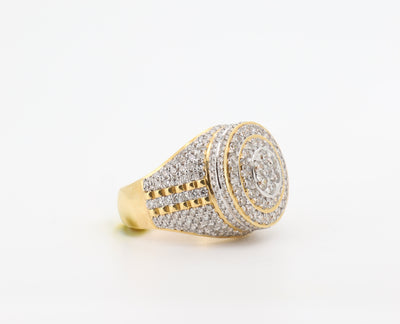 14K Gold 4.5 Carat Round Cut Diamond Ring