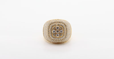 14K Gold 4 Carat Round Cut Diamond Ring