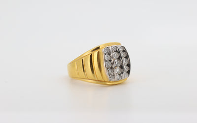 10K Gold 1.5 Carat Round Cut Diamond Ring