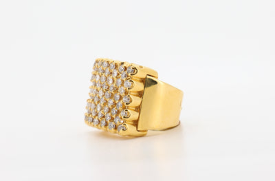 14K Gold 2 Carat Round Cut Diamond Ring