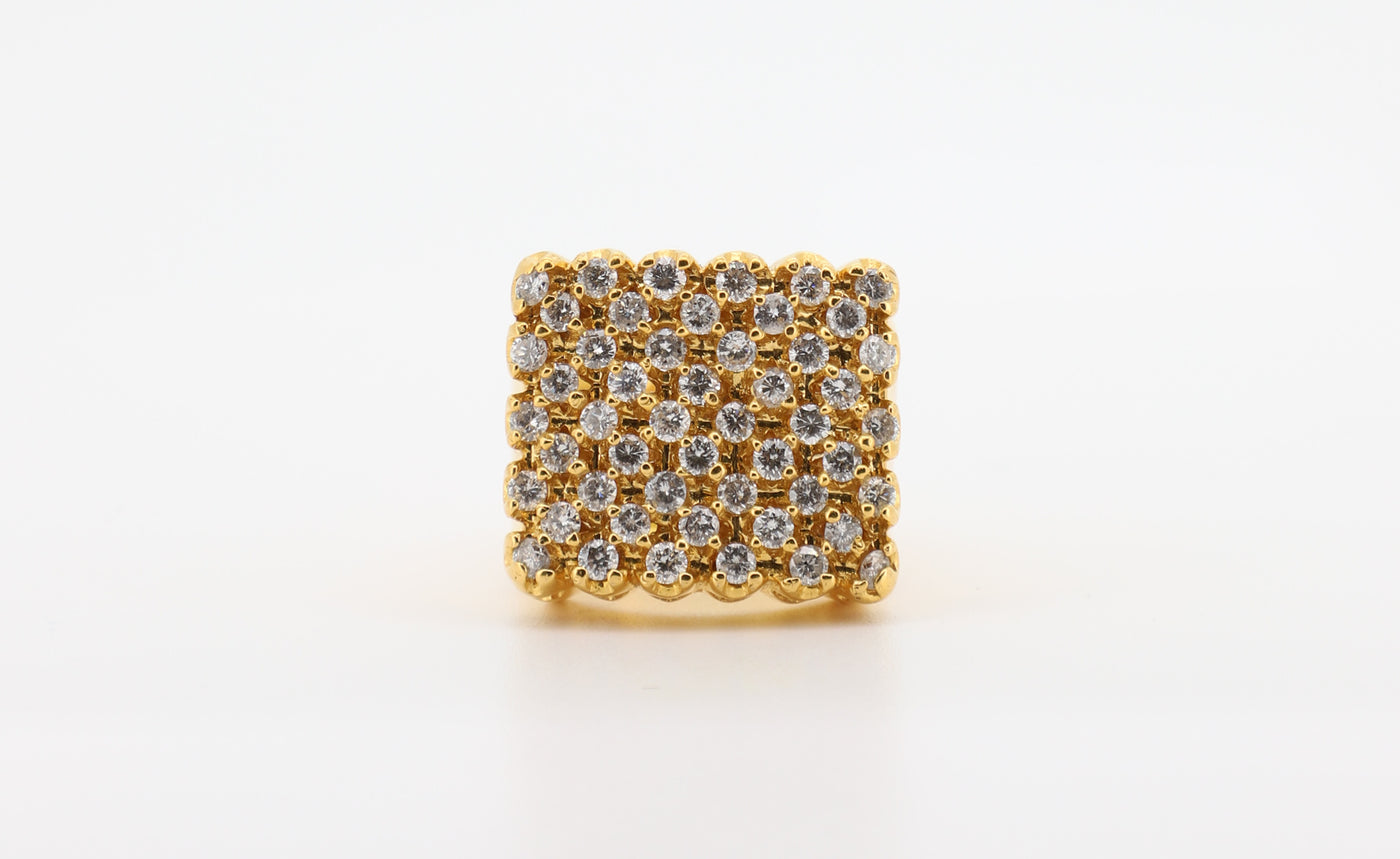 14K Gold 2 Carat Round Cut Diamond Ring