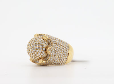 14K Gold 5.65 Carat Round Cut Diamond Ring