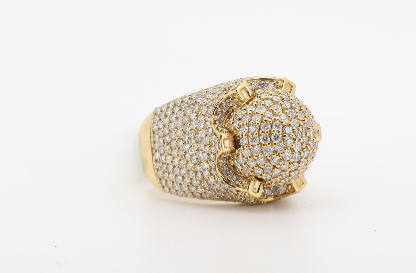 14K Gold 5.65 Carat Round Cut Diamond Ring