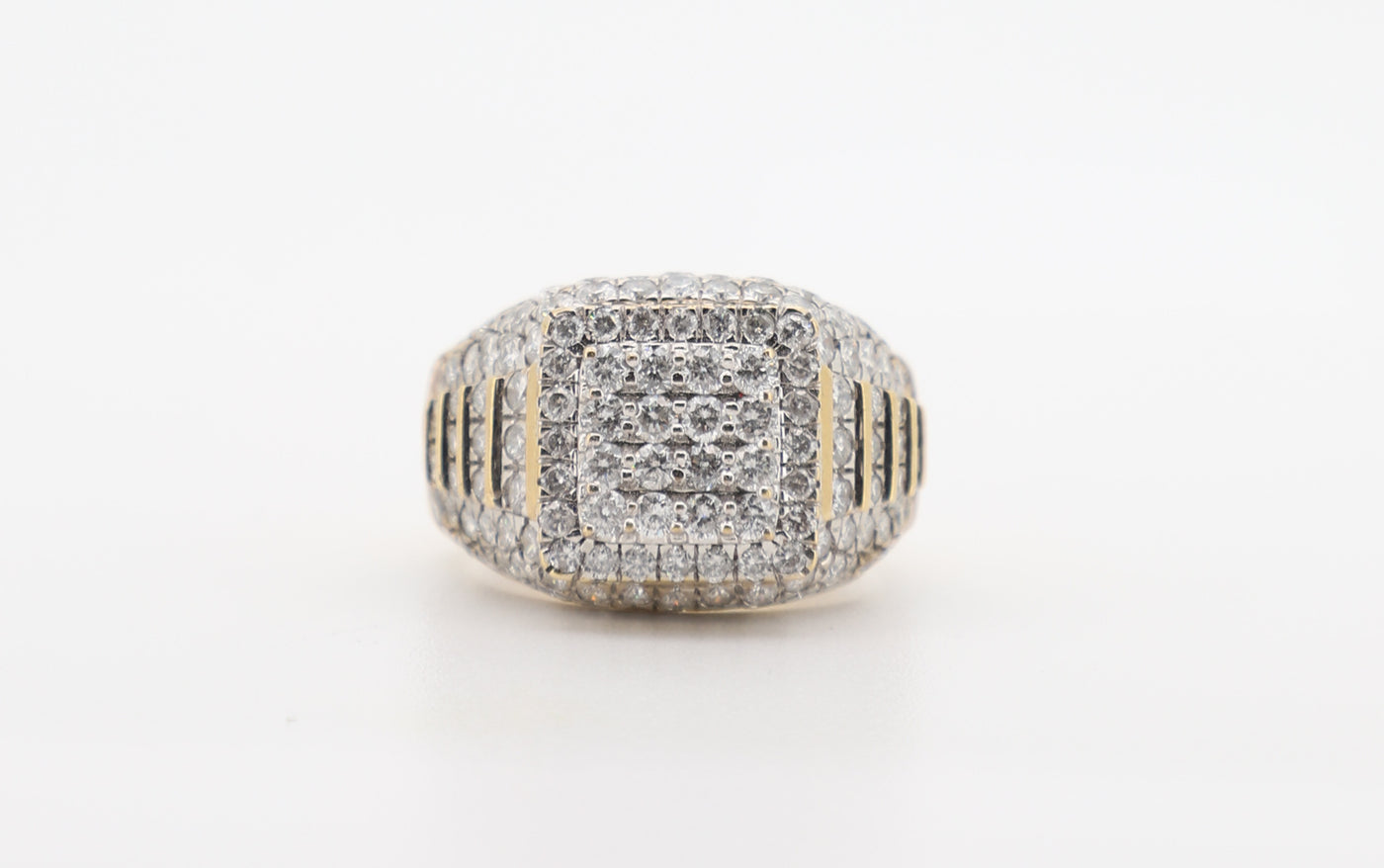14K Gold 3 Carat Round Cut Diamond Ring