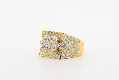 14K Gold 3 Carat Round Cut Diamond Ring