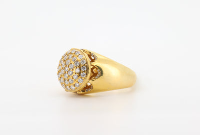 14K Gold 1.5 Carat Round Cut Diamond Ring