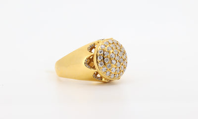 14K Gold 1.5 Carat Round Cut Diamond Ring