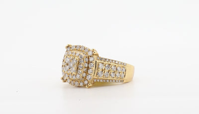 14K Gold 3 Carat Round Cut Diamond Ring